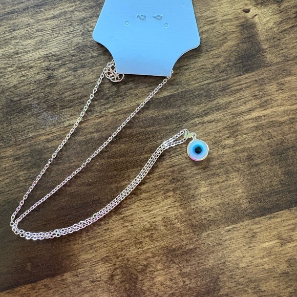 Turkish Blue Evil Eye Chain Necklace - Picture 5 of 5